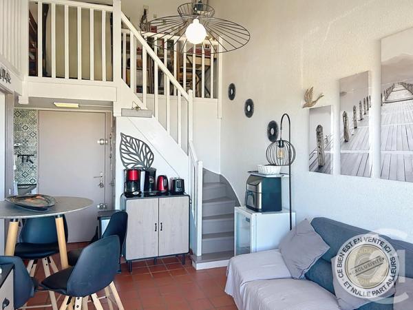 Appartement F3 à vendre  3 pièces - 34,21 m 2   LE BARCARES  - 66