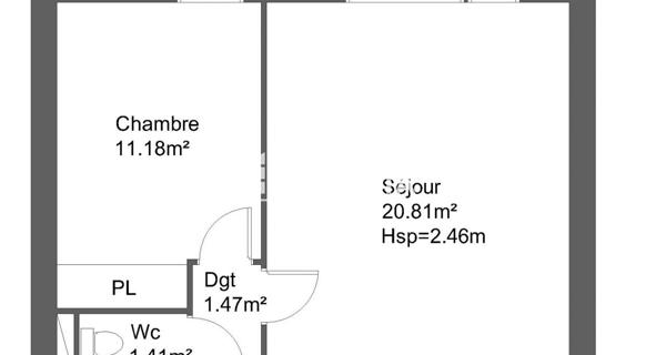 Location Appartement 2 pièces 46.48 m² - Muret 31600
