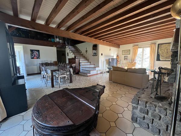 A Mornant (69) : Grande maison de 254 m² avec terrasses, terrain 2428 m² + piscine