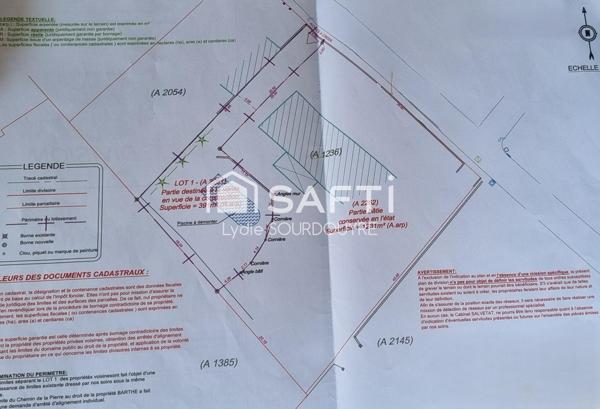 Terrain à vendre à VILLEFRANCHE-DE-LAURAGAIS de 391m²