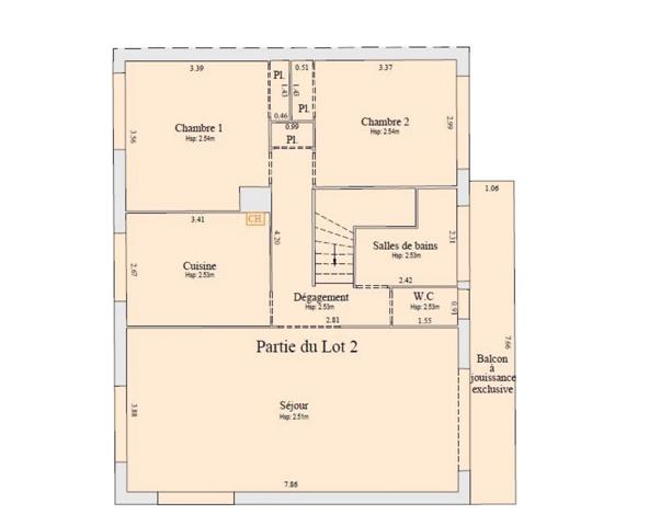 Appartement Duplex T3 avec terrasse, grand jardin privatif 100 m² et garage – petite copropriété sans charges