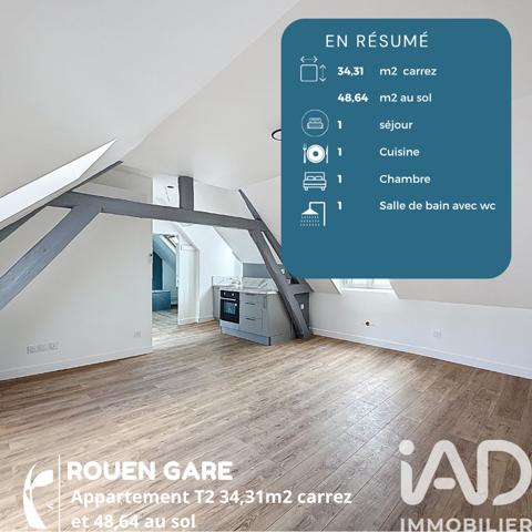Appartement à vendre 2 pièces 34,31 m² Rouen