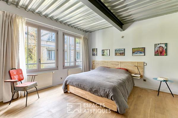 Maison-loft avec deux terrasses