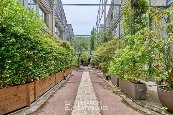 Maison-loft avec deux terrasses