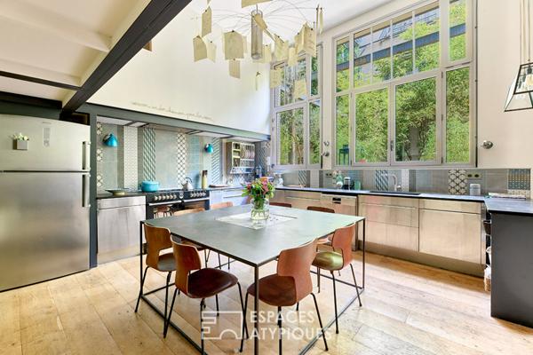 Maison-loft avec deux terrasses