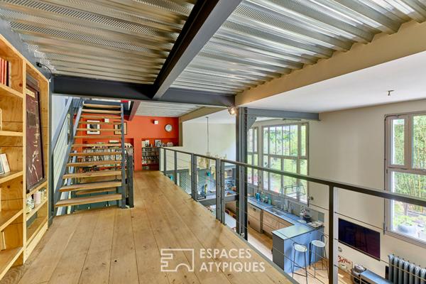 Maison-loft avec deux terrasses