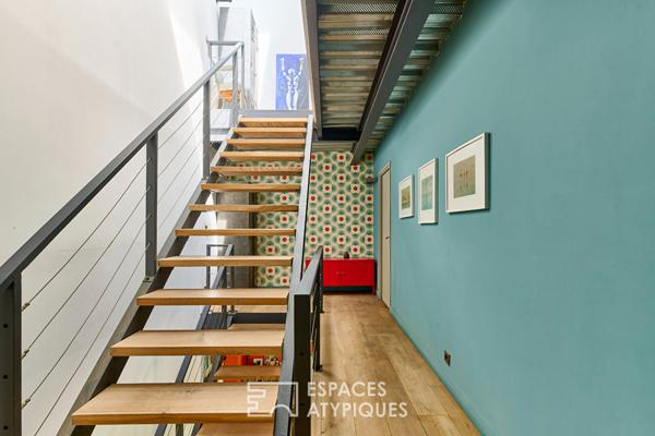 Maison-loft avec deux terrasses