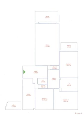 Appartement Vence 4 pièce(s) 98 m2 - Vue Mer et Cité Historique