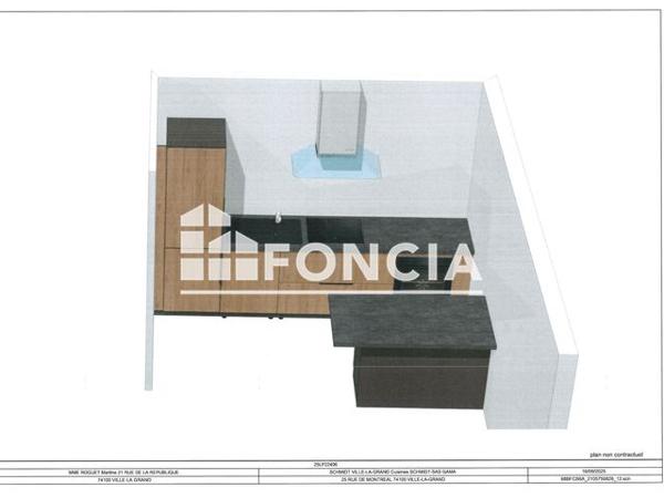 Location Appartement 2 pièces 40.14 m² - 21 RUE DE LA REPUBLIQUE Ville La Grand 74100