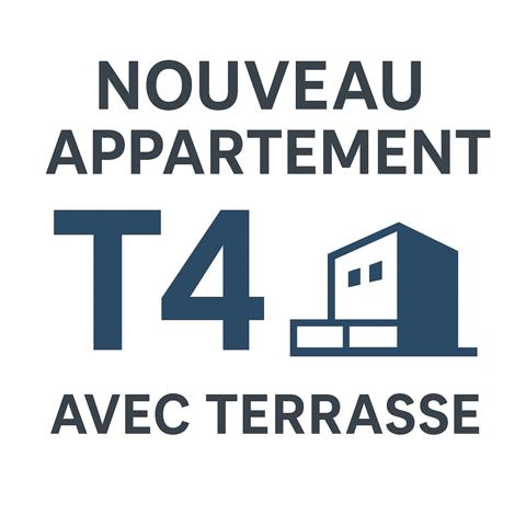 Dpt Haute Savoie (74), NOUVEAU A FAVERGES appartement T4 ( 84,59 m2) avec sa terrasse et son garage