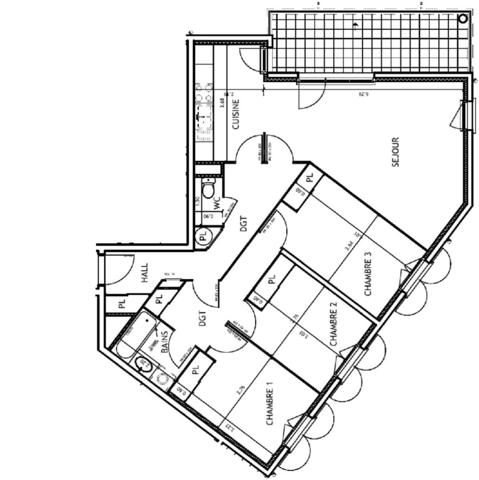 Dpt Haute Savoie (74), NOUVEAU A FAVERGES appartement T4 ( 84,59 m2) avec sa terrasse et son garage