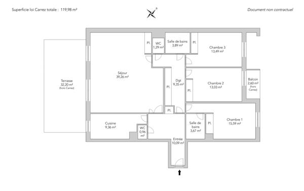 Appartement Levallois-Perret - Pont de Levallois