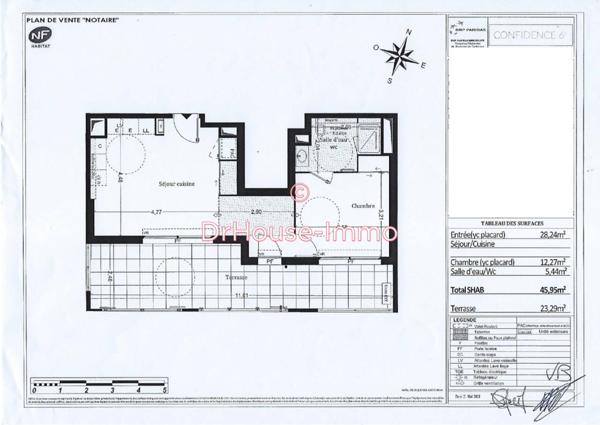 Appartement à louer 2 pièces de 45 m²