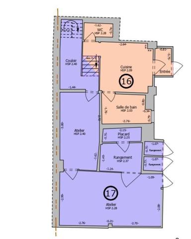 Appartement 33 m² / Jardin / atelier et place de stationnement.
