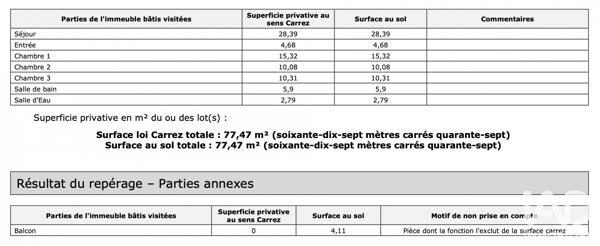 Appartement à vendre 4 pièces 77 m² Paris 19