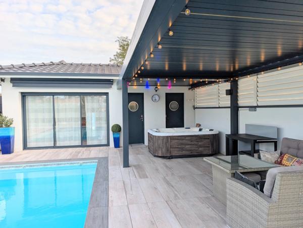 Maison à vendre avec piscine, 6 pièces, MIOS (33) proche MARCHEPRIME
