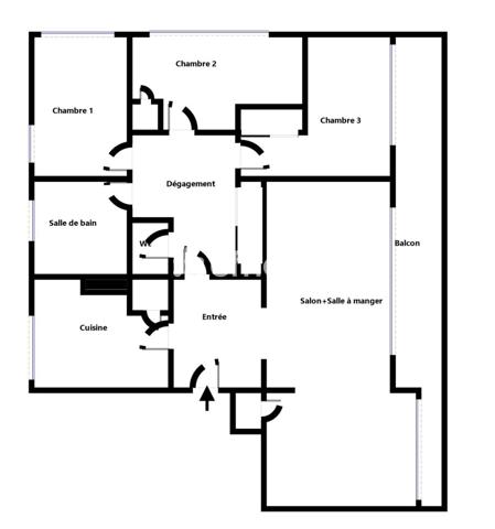 Appartement
         4 pièces
        - 91 m² Exclusivité 329 000 € *