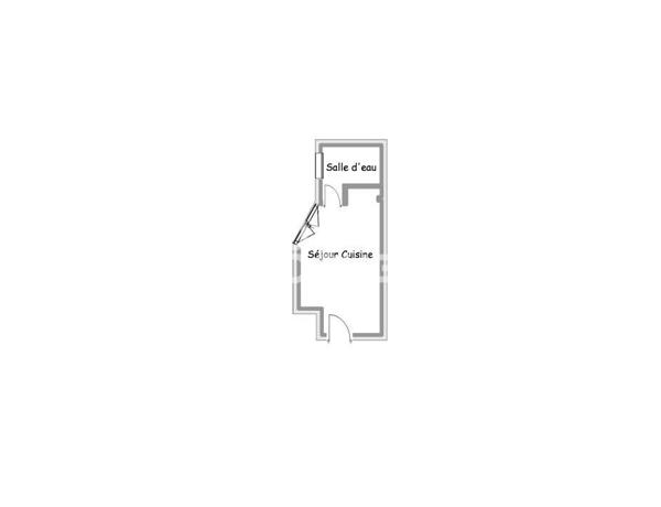 APPARTEMENT À VENDRE DE 1 PIÈCE DE 15,05 M²