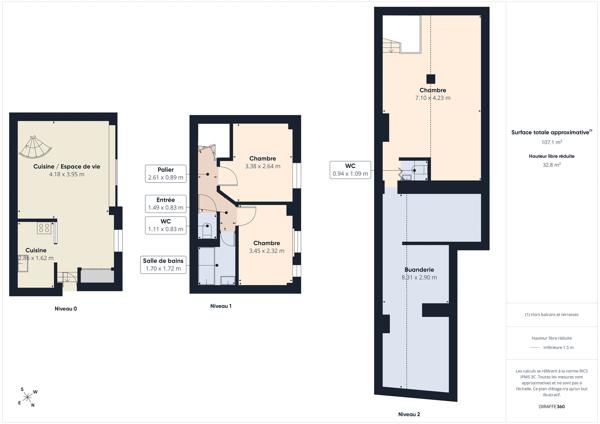 Triplex de charme rare Quartier Notre-Dame Versailles
