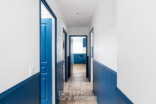 Maison contemporaine rénovée avec dépendance et jardin intime