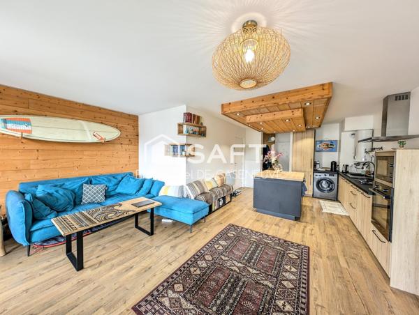 Beau F3 de 63m² agencé en F2 avec Balcon