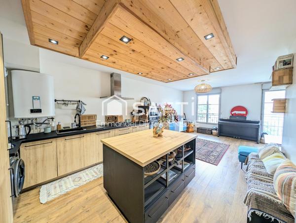 Beau F3 de 63m² agencé en F2 avec Balcon