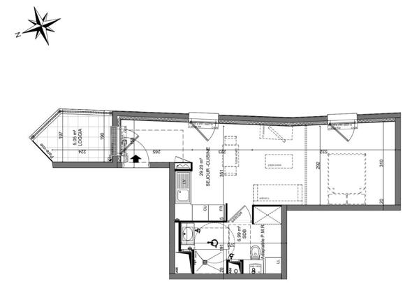 Appartement à vendre 1 pièce 36 m² Melun