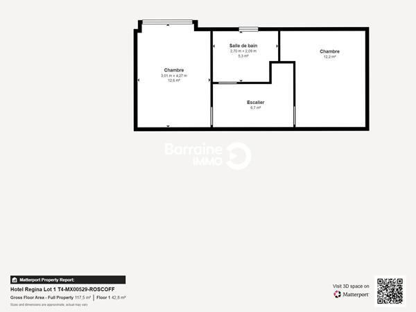 Vente appartement à Roscoff, 4 pièces 92.9m²