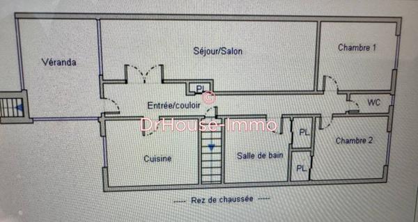 Maison à vendre 3 pièces de 77 m²