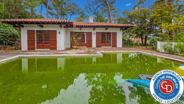 La Teste-de-Buch (33115) Villa de plain-pied avec 3 chambres, piscine et garage