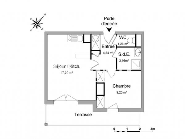 Location Appartement meublé 2 pièces 35.6 m² - 10, 12 ET 14 RUE DE TROROZEC Lannion 22300