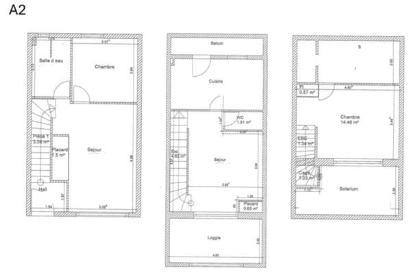 T3 TRIPLEX 95 m² HABITABLES – VUE MER 180° – CALME ABSOLU – JARDIN & TERRASSE – PARKING – BANDOL