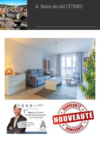 Bel Appartement, F3, dans une Zone Résidentielle de Saint-Avold.