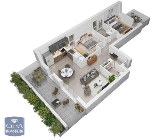 Appartement à vendre 2 pièces 43.31m²