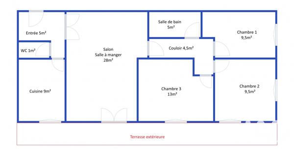 Appartement à vendre 4 pièces 84,28 m² Groslay