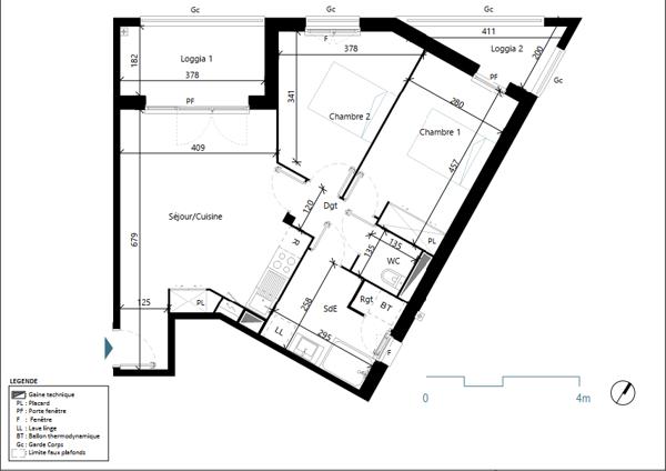 Appartement neuf Albi centre-ville - T3 61.27m²