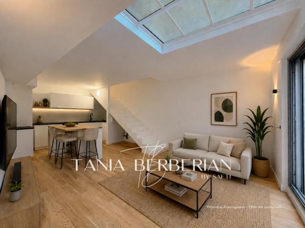 2 pièces de 58m2 en duplex avec jardin de 91m2 - Secteur Gambetta