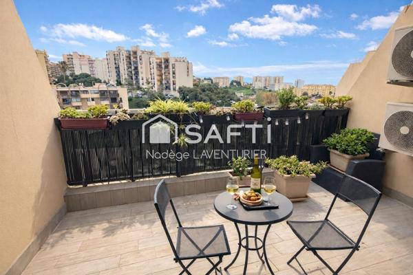 T3 lumineux avec terrasse et vue mer