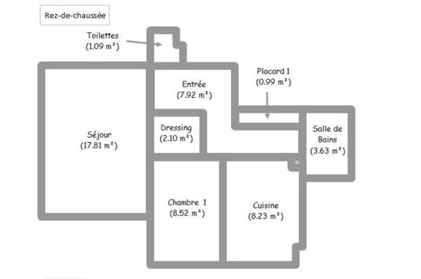 Appartement
         2 pièces
        - 55 m² Exclusivité 155 000 € *