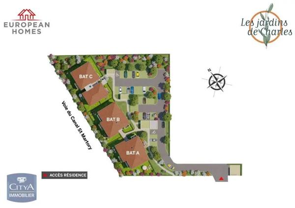 Appartement à louer 2 pièces 46.63m² Cugnaux (31270)