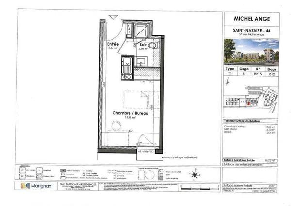 Appartement 1 pièce - 44600 Saint-Nazaire