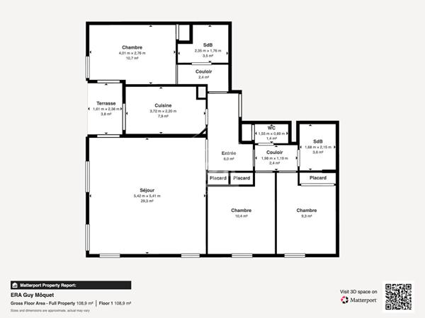 Appartement lumineux de charme à vendre à Paris, quartier Berthier - Porte d'Asnières