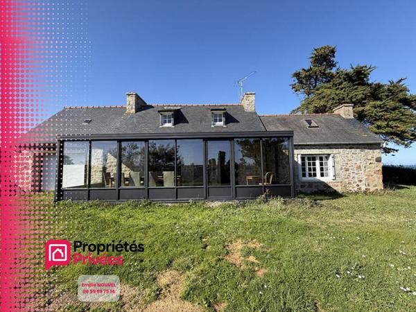 Pleubian ,L'Armor : charmante longère en pierre avec vue mer exceptionnelle