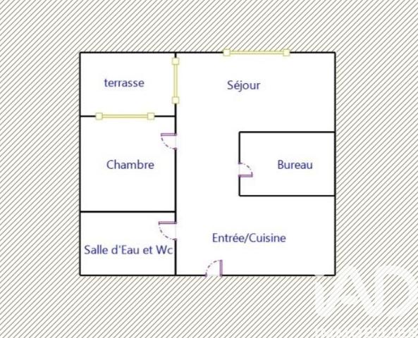 Appartement à vendre 2 pièces 46,02 m² La Courneuve