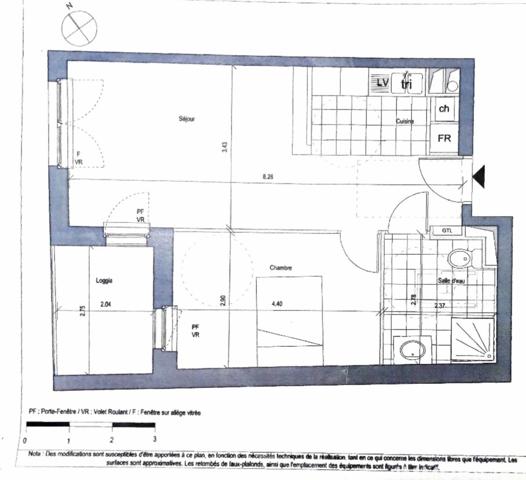 Appartement à vendre 2 pièces 46,02 m² La Courneuve