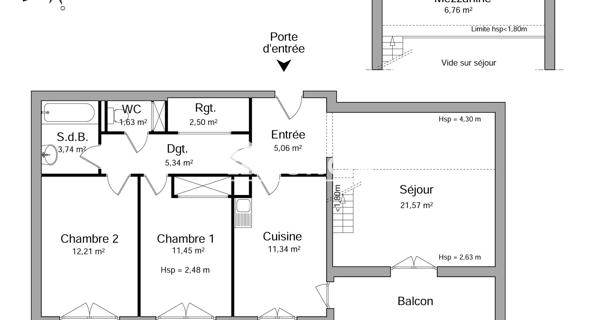 Location Appartement 3 pièces 81.6 m² - Vienne 38200