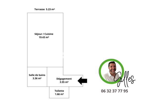 Appartement 1 pièce - 28 m²