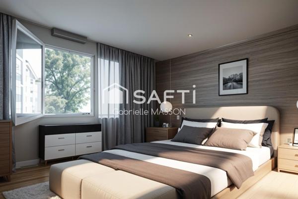 Grand 3P avec cave et parking - Métro 14