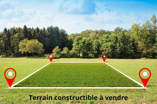 Terrain constructible de 1676 m² à Fontaine-le-Port ? Emplacement privilégié