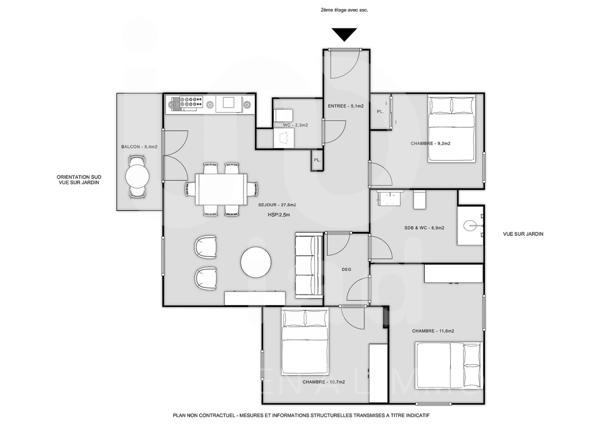 Appartement à vendre 4 pièces 76 m² Asnières-sur-Seine